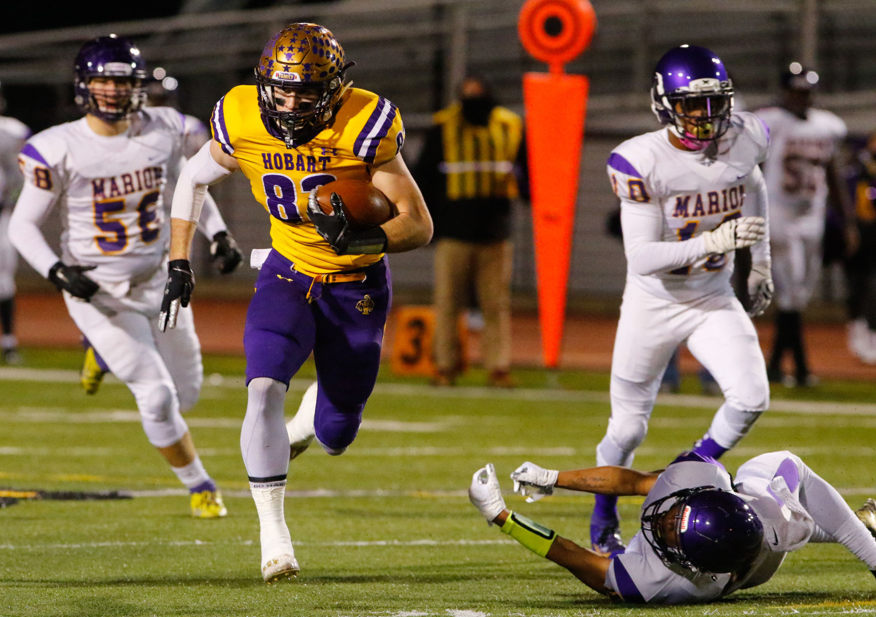 4A football semistate: Hobart vs. Marion